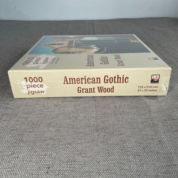 American Gothic 1000 Piece Jigsaw Puzzle Flame Tree Studios Factory Sealed - Picture 3 of 7